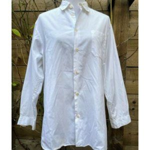 Y's Yohji Yamamoto Men's White Cotton Dress Shirt